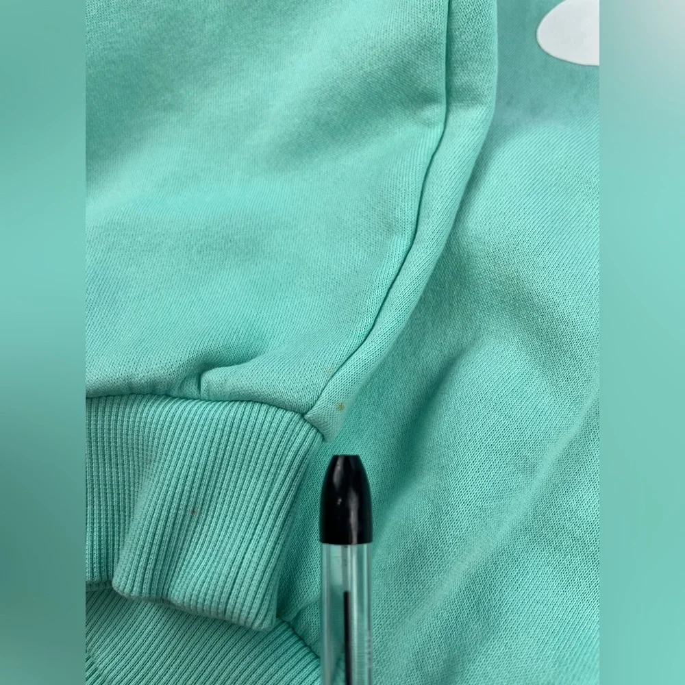 Nike Sportswear Kids Girls Crop Club Fleece Pullover Hoodie Sz Large Mint Green